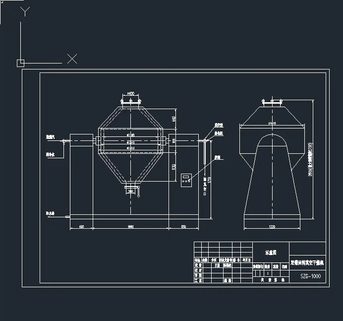 Liquid Copper Powder Vacuum Rotary Dryer